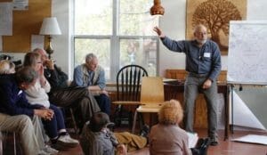 Jerry Koch-Gonzalez leading a sociocracy training.