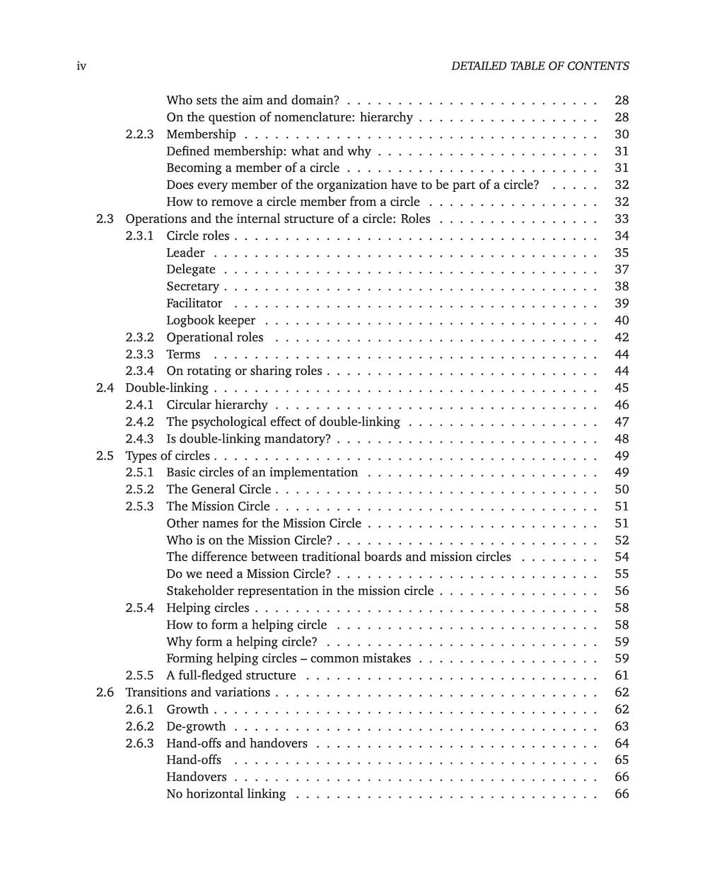 Many Voices One Song - Table of Contents 2 - Sociocracy For All