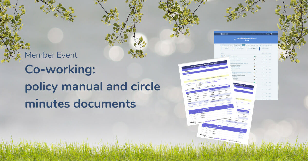 Member Event wo-working policy manual and cicle minutes documents