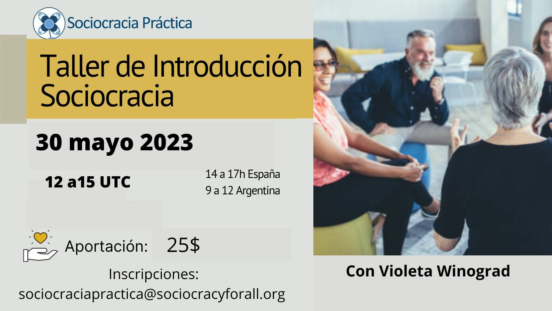 Taller de Introducción a la Sociocracia – mayo 2023