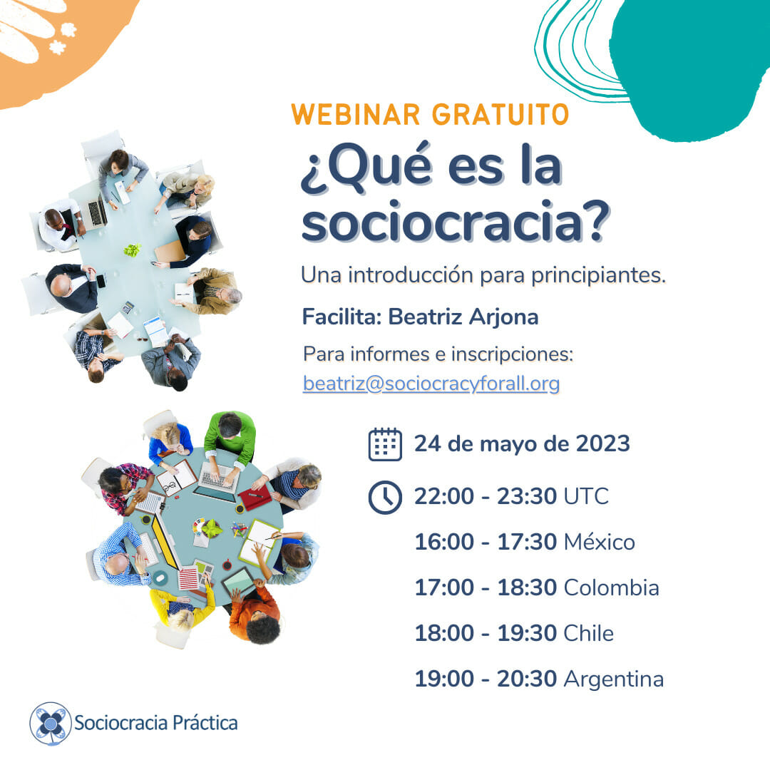 ¿Qué es la sociocracia? – WEBINAR GRATUITO