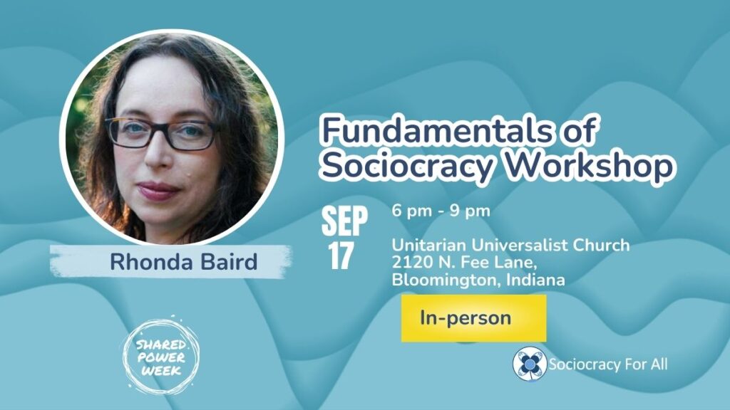 Fundamentals of Sociocracy - Shared Power Week
