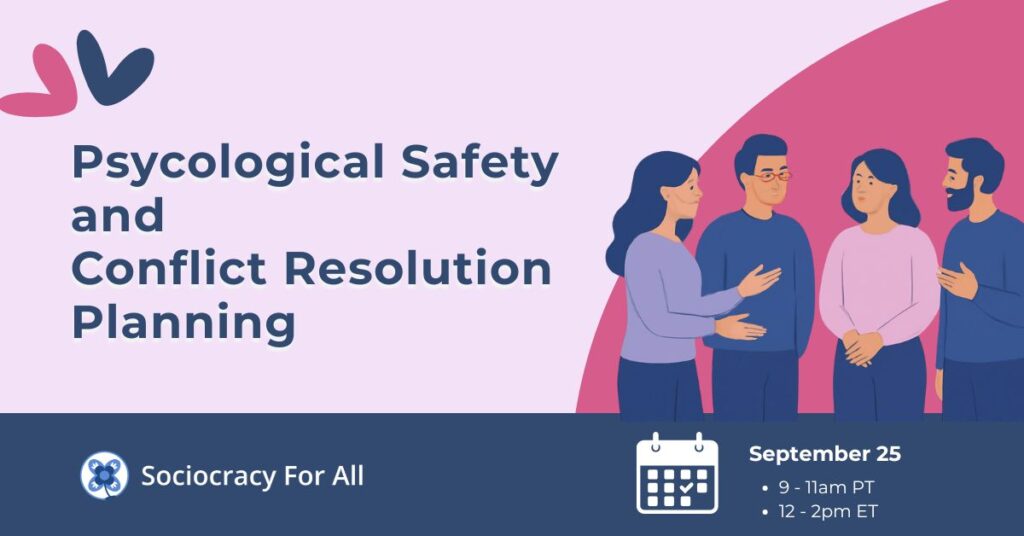 Psychological Safety and Conflict Resolution Planning